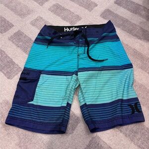 Hurley Men’s Swim Trunks – Size 30 – Multi-Color Blue
